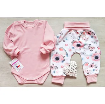 Kojenecká souprava AMÁLKA Bavlněná dívčí souprava, ptáčci Velikost: 92