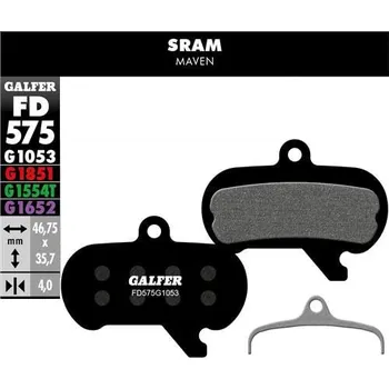 Brzda na kolo Brzdové destičky Galfer Performance FD575 G1053 SRAM Maven FD575G1053 - Odesíláme do 24 hodin