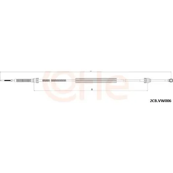 Tažné lanko, ruční převodovka, , COFLE, 92.2CB.VK006