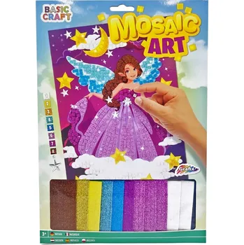 kreativní sada Barevná kreativní mozaika s třpytkami - Víla