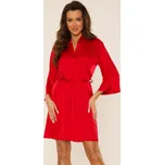Luxusní lesklý župan De Lafense Cordelia 757 kr/r S-2XL Velikost: M, Barva: Červená