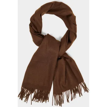ŠÁLA GANT WOOL WOVEN SCARF RICH BROWN
