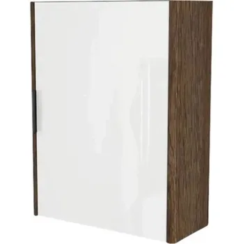 Koupelnový nábytek Zrcadlová skříňka bez osvětlení Devo Lotos pravá 48 x 20 x 62 cm dub hnědý