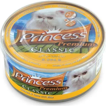 Krmivo pro kočku Princess Premium Kuře, Tuňák, Rýže 170 g