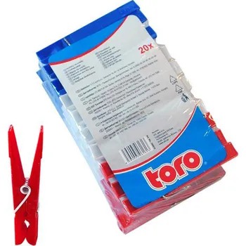 Kolíček na prádlo Plastové kolíčky na prádlo TORO 20ks