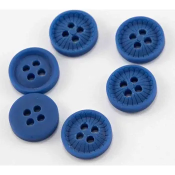 Knoflík Dírkový košilový knoflík - jeansově modrý - průměr 1,2 cm