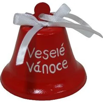 Vánoční dekorace Goba Keramický zvoneček Veselé vánoce
