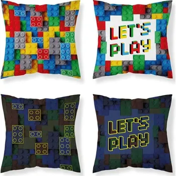 Povlak na polštářek Povlak na polštářek LEGO Kostky svítící 40x40 cm