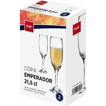 Sklenice Cegeco Sklenice na šampaňské CoK Emperador 215ml 2ks