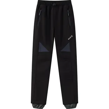 Chlapecké oblečení Chlapecké softshellové kalhoty, zateplené - Wolf B2496, černá / šedé zipy Barva: Černá, Velikost: 134