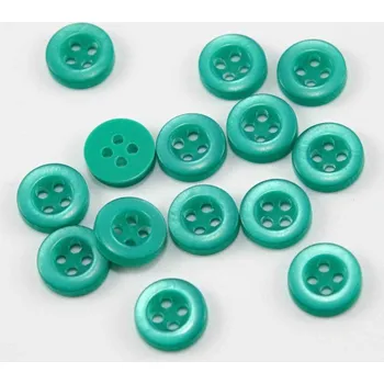 Knoflík Dírkový košilový knoflík - zelený - průměr 1 cm
