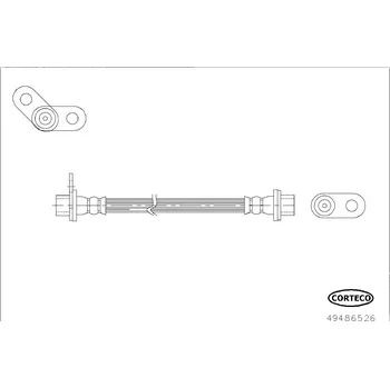 Brzdová hadice Brzdová hadice, , CORTECO, 49486526
