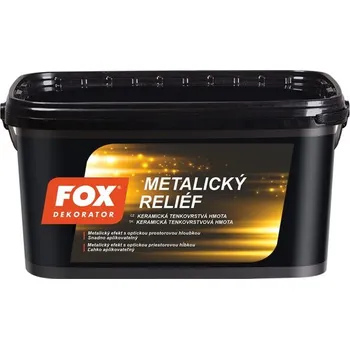 Malířská stěrka Barva dekorační Atlas Fox metalický reliéf 1 kg – aurum