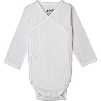 Kojenecký body LODGER Romper LS Seersucker Cloud Dancer Velikost (od výrobce): 74