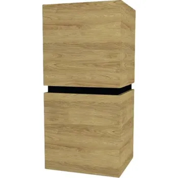 Koupelnový nábytek Koupelnová závěsná skříňka Devo Viva 2.0 levá ořechovec přírodní 40 x 84 x 35 cm VV2-S2DL40x35-P71