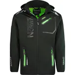 Pánská softshellová bunda GEOGRAPHICAL NORWAY Royaute GTX Barva: Černozelená, Velikost: M