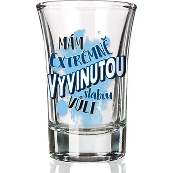 Sklenice Nekupto Vtipný panák - Mám extrémně vyvinutou slabou vůli