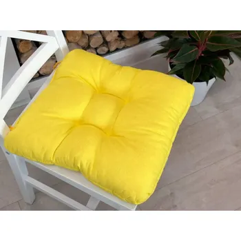 Podsedák PODSEDÁKY NA ŽIDLE - ŽLUTÝ 40x40cm