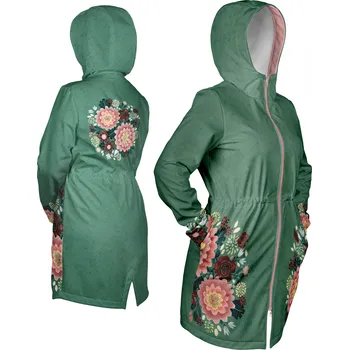 Panel se střihem 42 dámská softshell bunda květiny Lucy