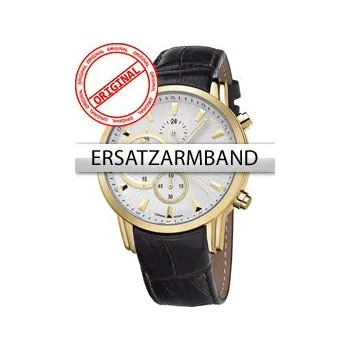 Hodinky Bossart Replacement Strap Leather BW-1104 Brown Gold Clasp
