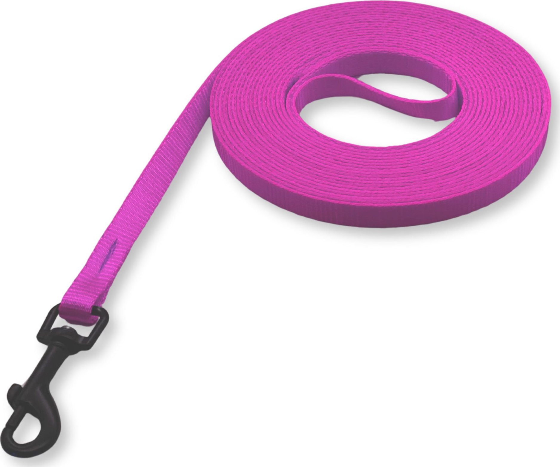 Lehké stopovací vodítko PafDog® ploché, 1cm, 4 délky - růžová DÉLKA VODÍTKA: 10 metrů