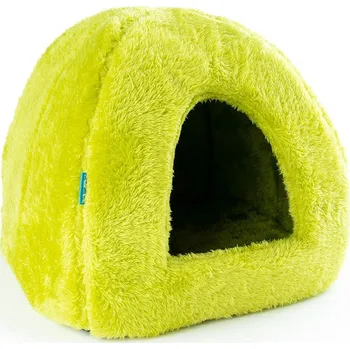 Pelíšek pro psa PROFIZOO Pelech Domeček Iglú 45 zelená (Plys)