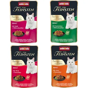 Krmivo pro kočku 8x85g animonda Vom Feinsten Adult Feine Vielfalt - Feine Vielfalt s filety