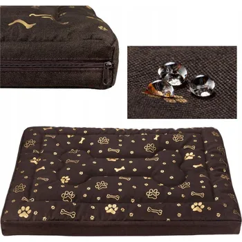 Pelíšek pro psa Welsti matrace pro psa hnědá 130 cm x 90 cm