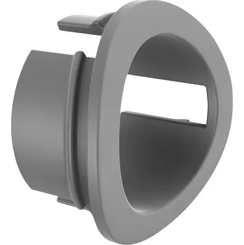 Zábradlí Adaptér pro svislou tyčovou výplň O12 mm, pro trubku O33,7 mm, plast, efekt nerezové oceli