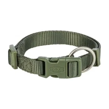 Obojek pro psa Nylonový obojek PREMIUM, olivově zelená 22-35cm × 10mm