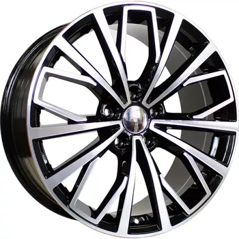 Disk Alu kola Racing Line B1453, 20x8.5 5x112 ET43, černá + leštění vhodné pro Audi A6 (2010-2018), Audi A6 (od 2018), Audi A6 Allroad C7 (2012-2018), Audi S6 (od 2018)