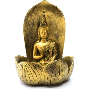 Aroma lampa Milujeme Kameny Stojánek na vonné kužely "Tekoucí dým" - Buddha na lotosu 338308