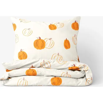 Povlečení Bavlněné povlečení - Podzimní dýně 200 x 200 a 2ks 70 x 90 cm