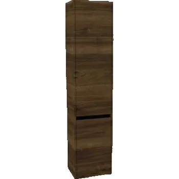 Koupelnový nábytek Koupelnová skříňka vysoká Devo Etna 2.0 pravá ořech Tabacco 40 x 172 x 33 cm ET2-S2DPR40-P77