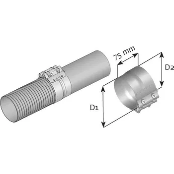 Upínač, výfukový systém DINEX DIN99328