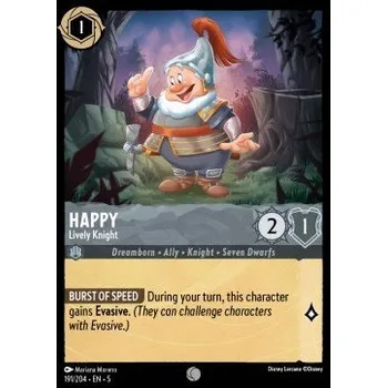 Karetní hra Lorcana SSK 191/204 Happy - Lively Knight - Shimmering Skies Stav: Near Mint, Verze: HOLO
