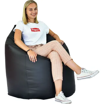 Sedací pytel Sedací vak hruška černá EMI