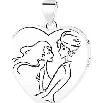 Přívěsek Majya Stříbrný medailonek s řetízkem TOGETHER Ag/; ≤9,11 g 11065