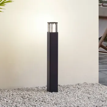 Venkovní osvětlení Lucande LED světlo na cestu Dakil, černá, hliník - Výška stínítka 9 cm 1 x 10 W LED - Doprava zdarma