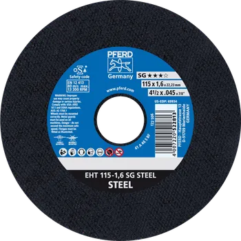 Řezný kotouč Pferd 61330122 | Řezný kotouč 115 x 1,6 x 22,23 mm, SG STEEL