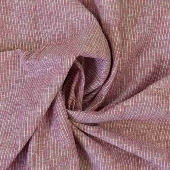 SWAFING Len bavlněný Paul světle růžová proužek