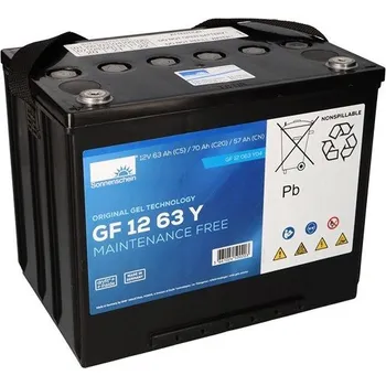 Trakční baterie Sonnenschein GF 12 063 Y, 12V, gelová baterie, 70Ah (C20) / 63Ah (C5), 450 cyklů