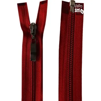 Zip zip VÍNOVÝ+ozdoba WS10 10045 2704XX - Vínová, 60cm