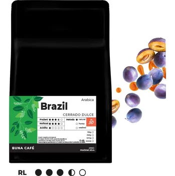 Káva BUNA CAFÉ Brazil, Cerrado Dulce, RL50, 6x500g