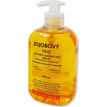Masážní přípravek MEDISTAR CZ Jojobový olej 500 ml s dávkovačem