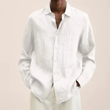 Pánská košile Pánská volná letní košile Barva: Bílá, Velikost: 3XL