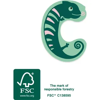 Dřevěná hračka Small foot dřevěné písmeno C