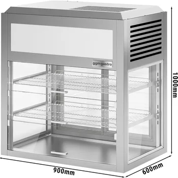 Vinotéka G.Gastro Commercial Countertop Display Fridge - 350 L – 2 Shelves – 450 W – 900 mm wide