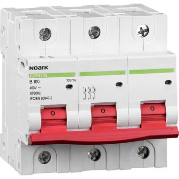modulární přístroj a rozvaděč Noark 102782 Instalační jistič Ex9B125 3P B100A