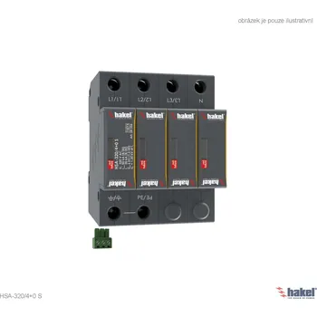 Přepěťová ochrana Hakel 24556 HSA-320/4+0 S SPD typ 2+3